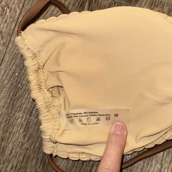 FUKKER Woman Sexy Bikini 2 Piece Smocked Cutout Bikini Set - Picture 5 of 5